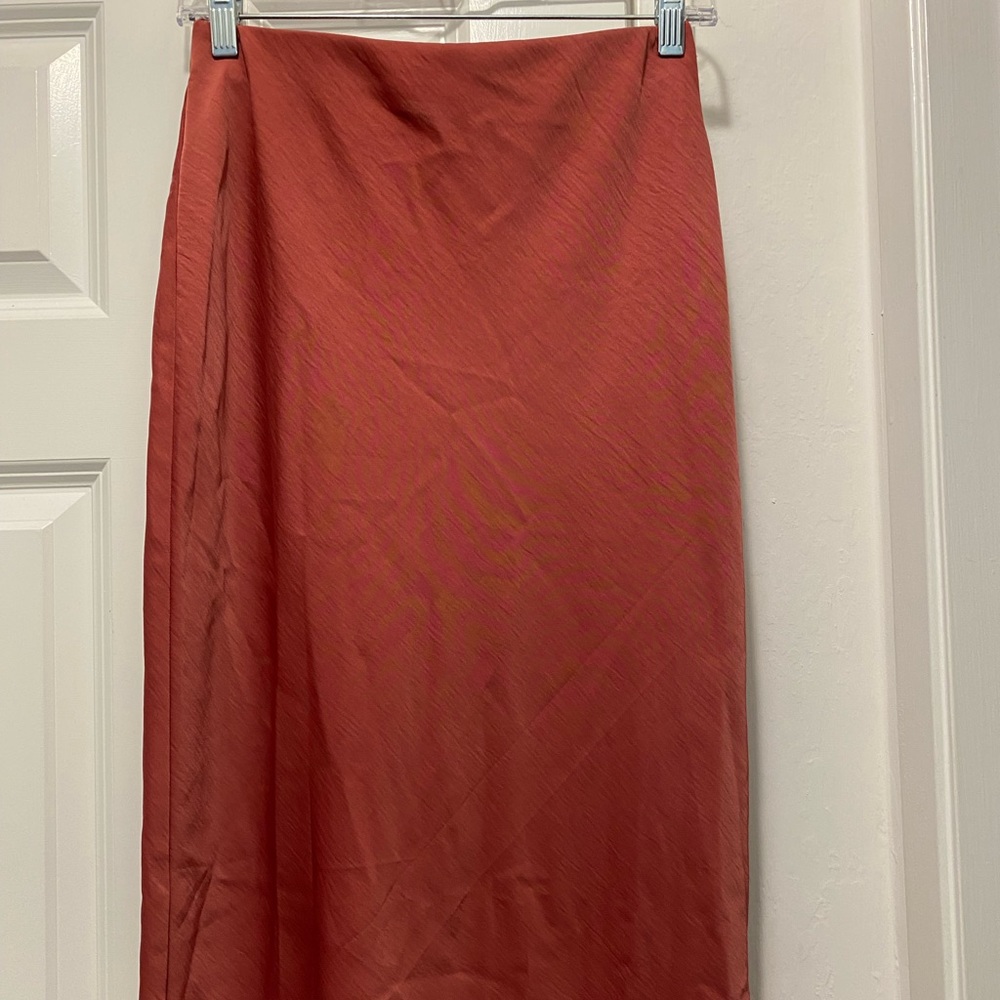 Dusty Rose midi skirt